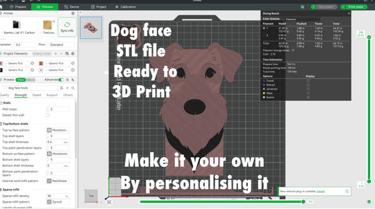Dog wall hook STL file, 3D printable dog key holder, digital download dog leash hook design for home decor