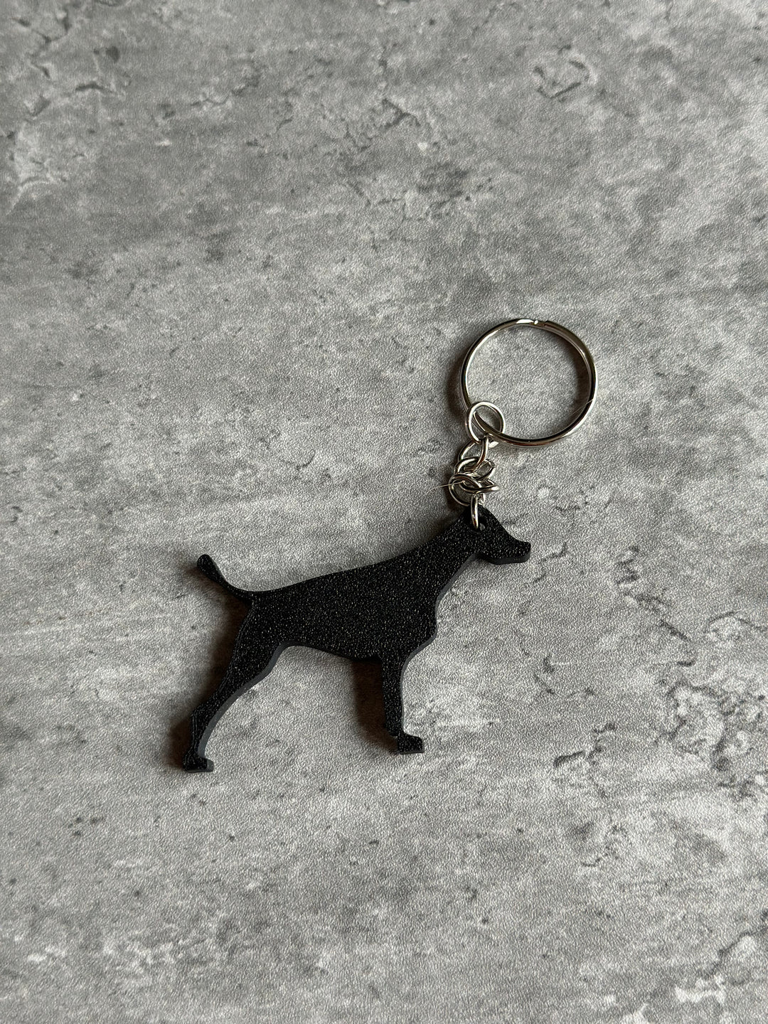 Doberman With Tail  Dog Keyring Stl File | 3D Printed | Unique Personalised Gifts