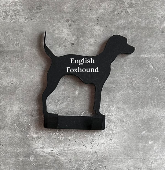 Personalised English Foxhound Dog Lead Hook | 3D Printed | Unique Personalised Gifts