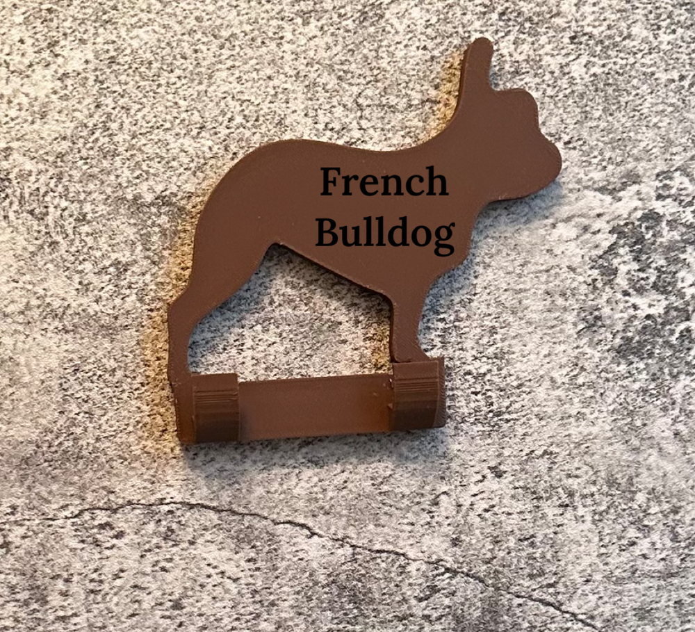 Personalised French Bulldog, Dog Lead Hook | 3D Printed | Unique Personalised Gifts