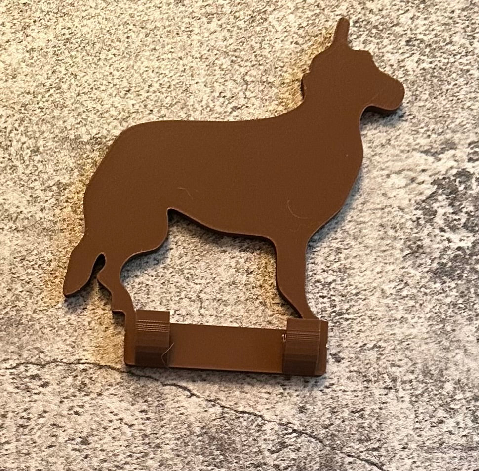 Personalised German Shepherd Dog Lead Hook | 3D Printed | Unique Personalised Gifts