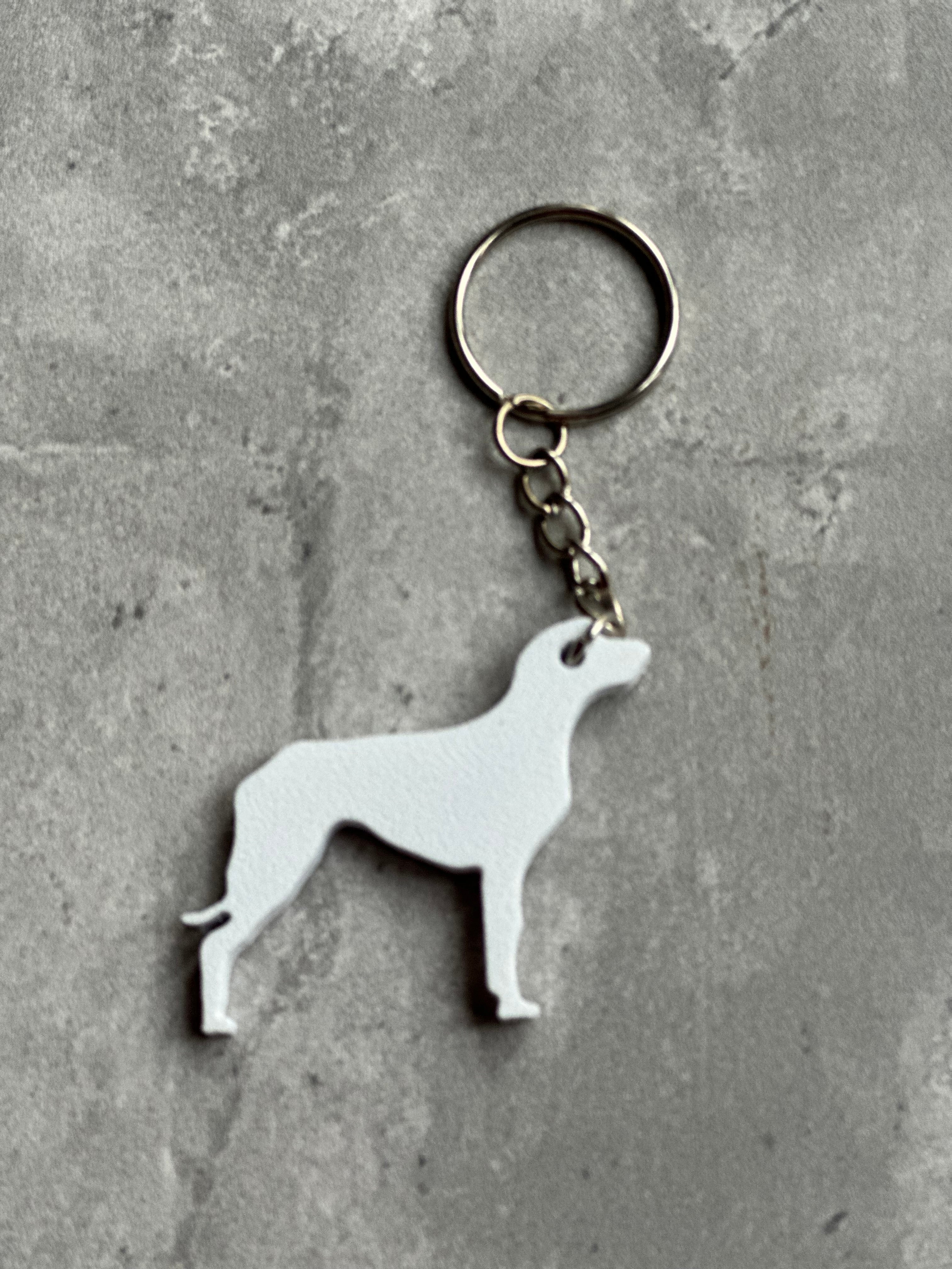 Weimarane Keyring Stl File. | 3D Printed | Unique Personalised Gifts