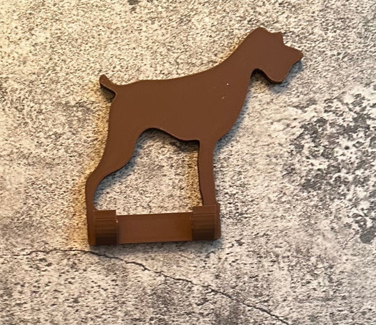 German Wirehaired Pointer Dog Lead Hook Stl File | 3D Printed | Unique Personalised Gifts