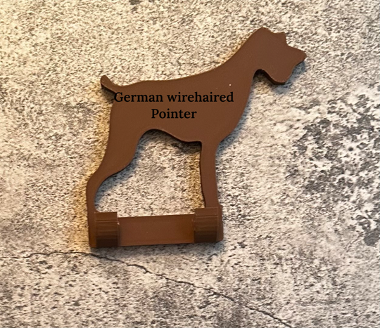 German Wirehaired Pointer Dog Lead Hook Stl File | 3D Printed | Unique Personalised Gifts