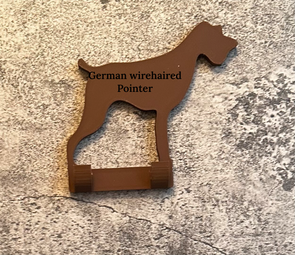 German wirehaired pointer dog lead hook | 3D Printed | Unique Personalised Gifts