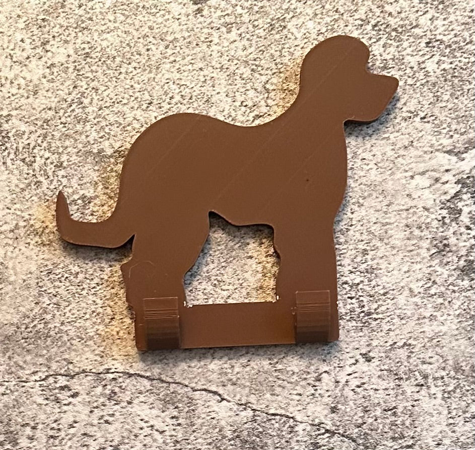 Personalised  Goldendoodle Dog Lead Hook | 3D Printed | Unique Personalised Gifts