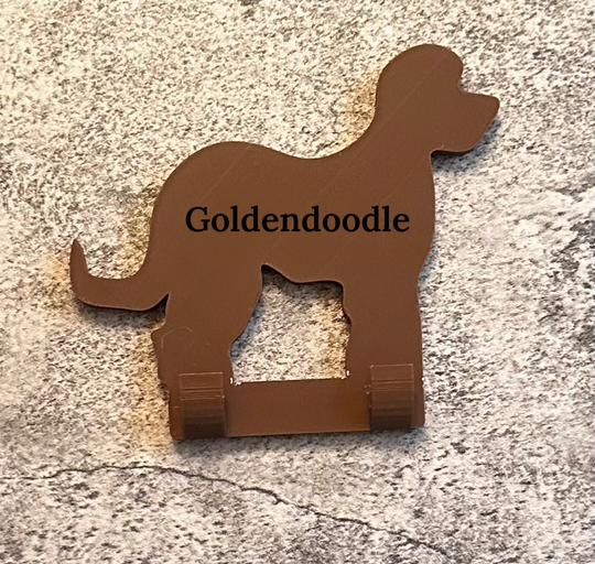 Goldendoodle Dog Lead Hook Stl File | 3D Printed | Unique Personalised Gifts