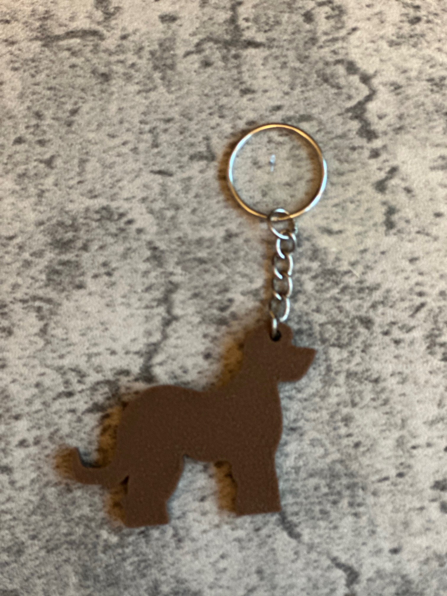 Goldendoodle Dog Keyring Stl File | 3D [Printed | Unique Personalised Gifts