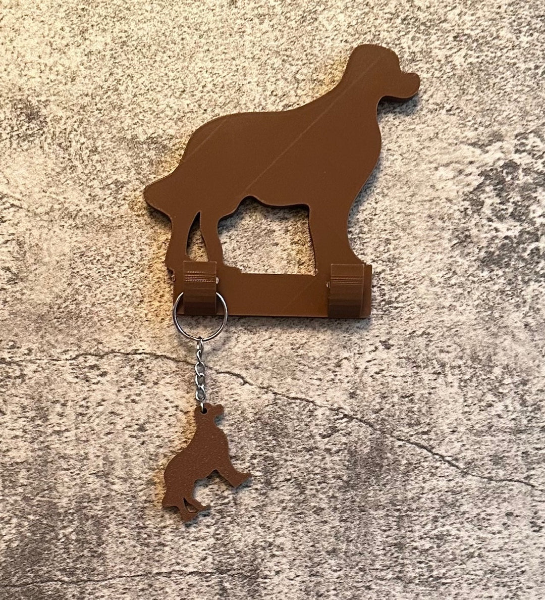 Personalised Golden Retriever Dog Lead Hook | 3D Printed | Unique Personalised Gifts