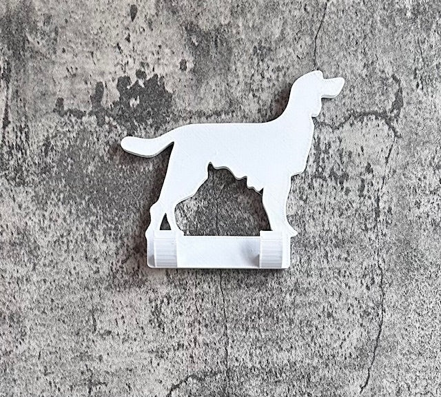 Personalised Irish Setter Dog Lead Hook | 3D Printed | Unique Personalised Gifts