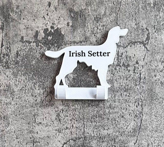 Irish Setter Dog Lead Hook Stl File | 3D Printed | Unique Personalised Gifts