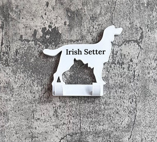 Personalised Irish Setter Dog Lead Hook | 3D Printed | Unique Personalised Gifts