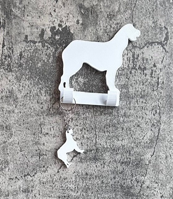 Personalised Irish Wolfhound Dog Lead Hook | 3D Printed | Unique Personalised Gifts