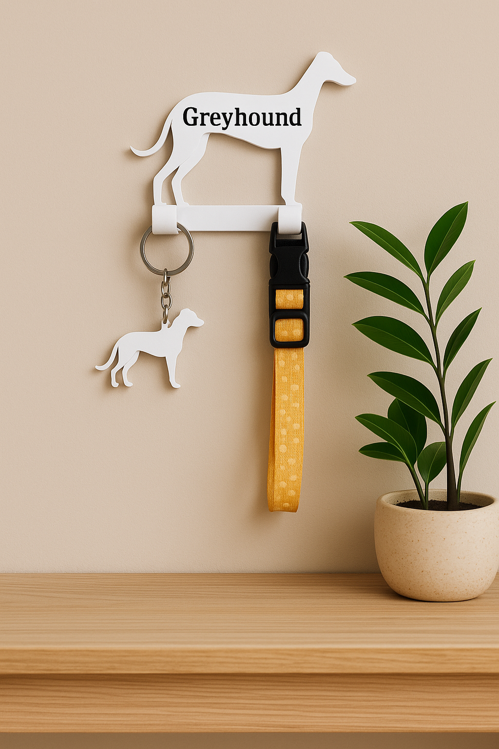 Greyhound Dog Lead Hook – Digital STL File for 3D Printing