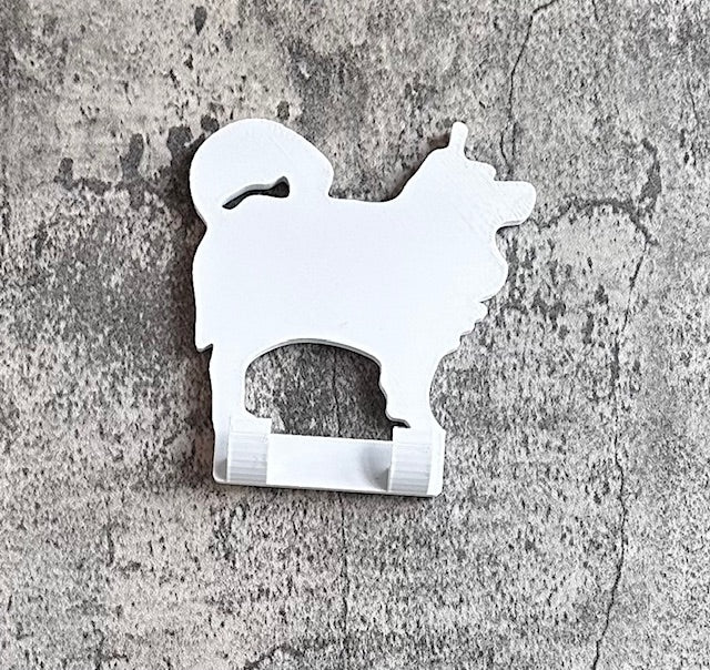 Personalised Italian Spitz Dog Lead Hook | 3D Printed | Unique Personalised Gifts