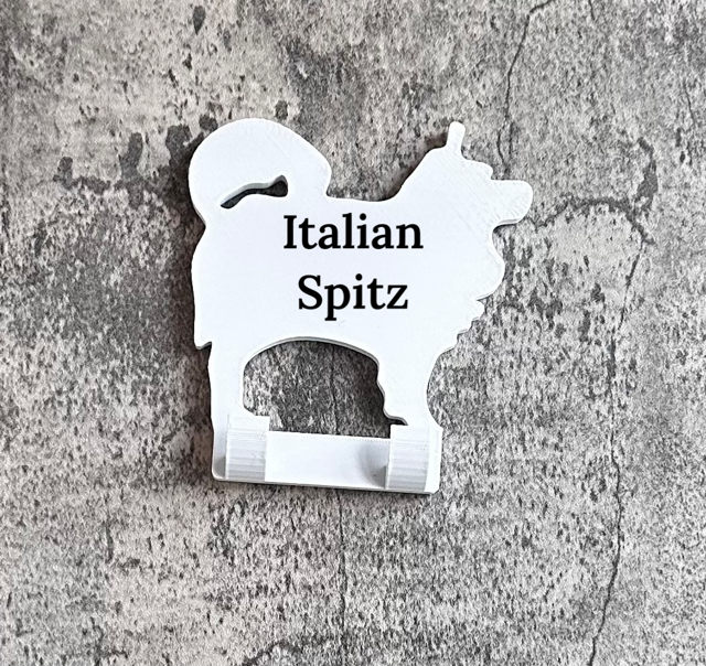 Italian Spitz Dog Lead Hook Stl File | 3D Printed | Unique Personalised Gifts