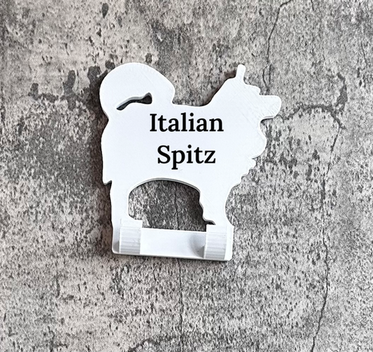 Italian Spitz Dog Lead Hook Stl File | 3D Printed | Unique Personalised Gifts