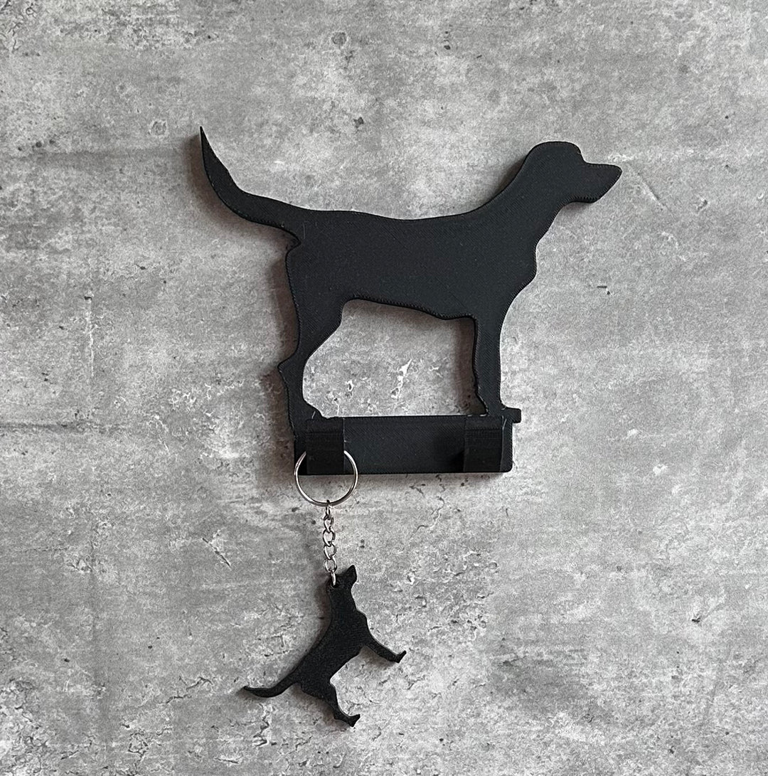 Personalised Labrador Dog Lead Hook 3D Printed Unique