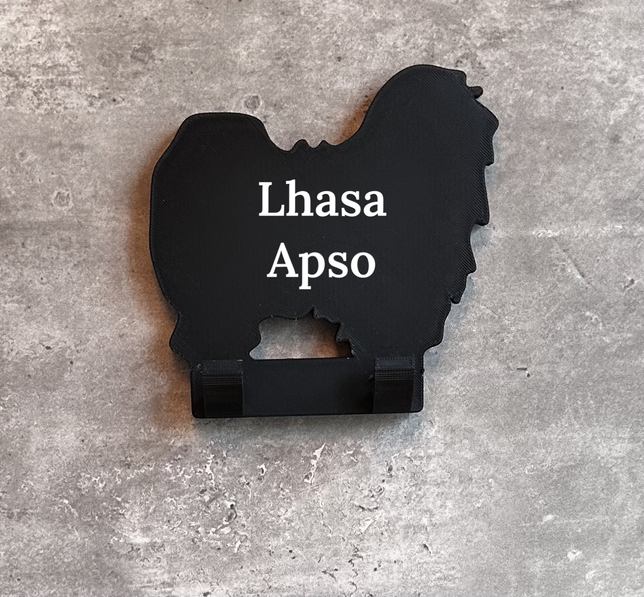 Lhasa Apso dog lead hook | 3D Printed | Unique Personalised Gifts