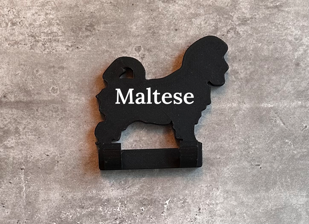 Personalised Maltese Dog Lead Hook | 3D Printed | Unique Personalised Gifts