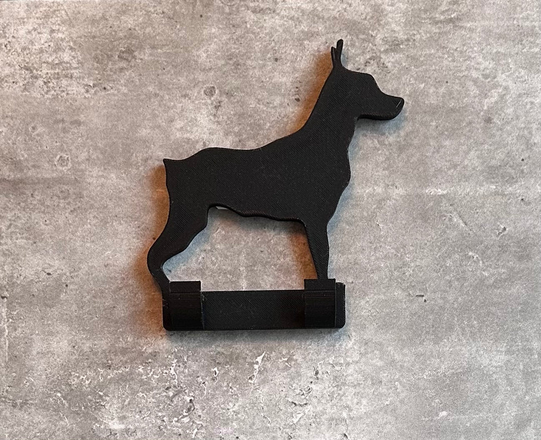 Miniature Pincsher Dog Lead Hook Stl File. | 3FD Printed | Unique Personalised Gifts