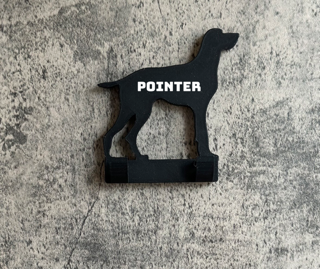 Personalised Pointer Dog Lead Hook | 3D Printed | Unique Personalised Gifts