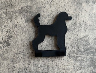 Personalised Poodle Dog Lead Hook | 3D Printed | Unique Personalised Gifts