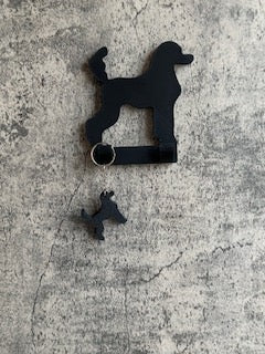 Personalised Poodle Dog Lead Hook | 3D Printed | Unique Personalised Gifts