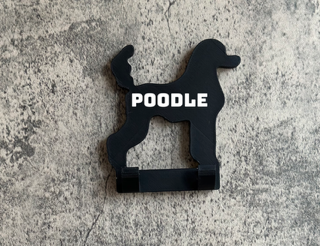 Personalised Poodle Dog Lead Hook | 3D Printed | Unique Personalised Gifts