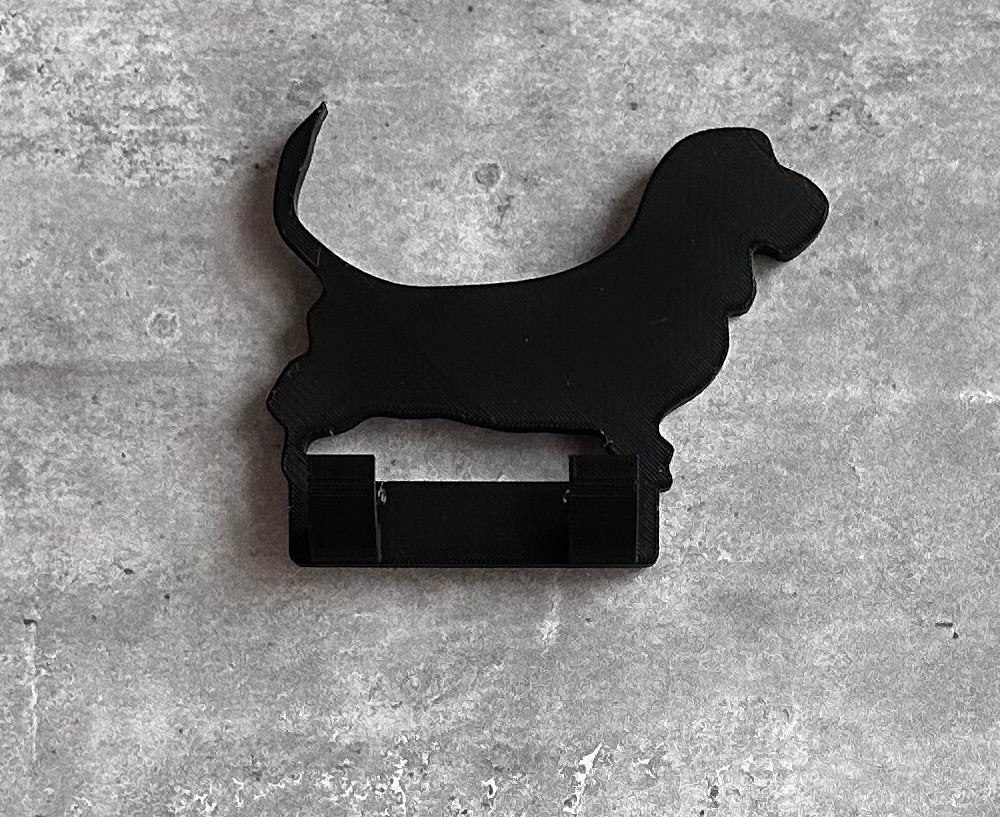 Personalised Basset Hound Dog Lead Hook | 3D Printed | Unique Personalised Gifts