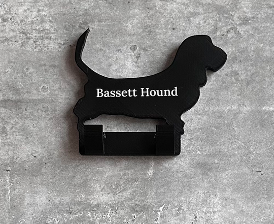 Basset Hound Dog Lead Hook 3D 