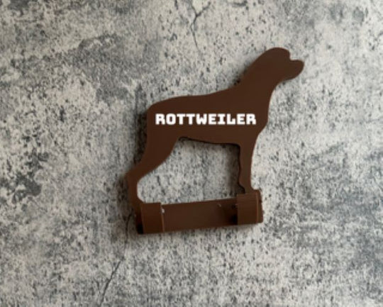 Personalised  Rottweiler Dog Lead Hook | 3D Printed | Unique Personalised Gifts