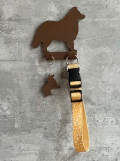 Personalised Rough Collie Dog Lead Hook | 3D Printed | Unique Personalised Gifts
