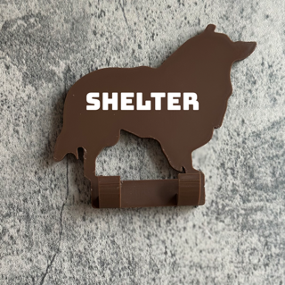 Sheltie Dog Lead Hook Stl File | 3D Printed | Unique Personalised Gifts