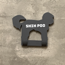 Shih Poo Dog Lead Hook Stl File | 3D Printed | Unique Personalised Gifts