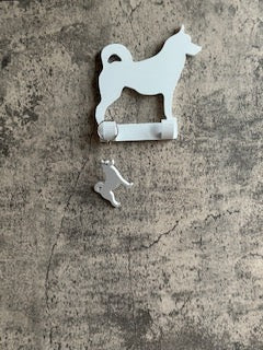 Personalised Siberian Husky Dog Lead Hook | 3D Printed | Unique Personalised Gifts