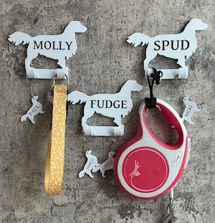 Personalised Springer Spaniel Dog Lead Hook | 3D Printed | Unique Personalised Gifts