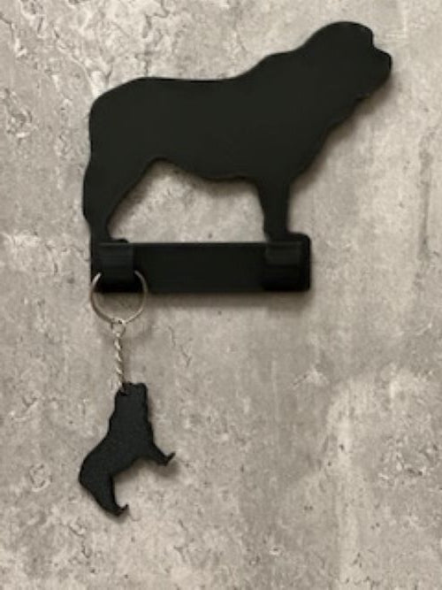 Personalised St Bernard Dog Lead Hook | 3D Printed | Unique Personalised Gifts