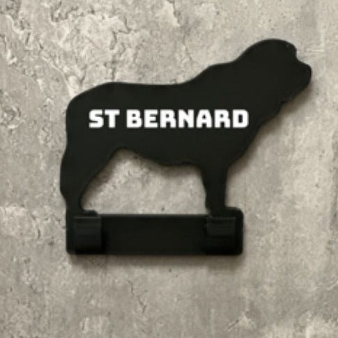 Personalised St Bernard Dog Lead Hook | 3D Printed | Unique Personalised Gifts