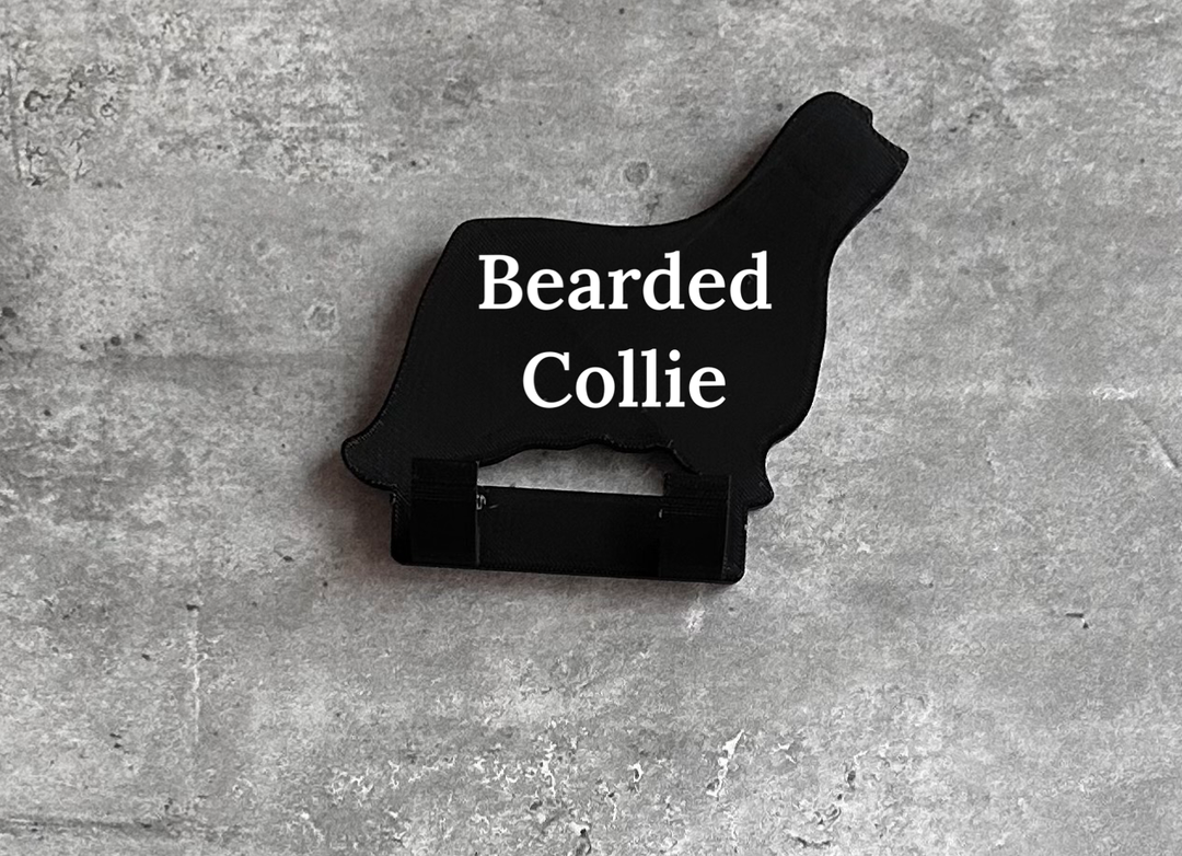 Personalised Bearded Collie Dog Lead Hook | 3D Printed | Unique Personalised Gifts