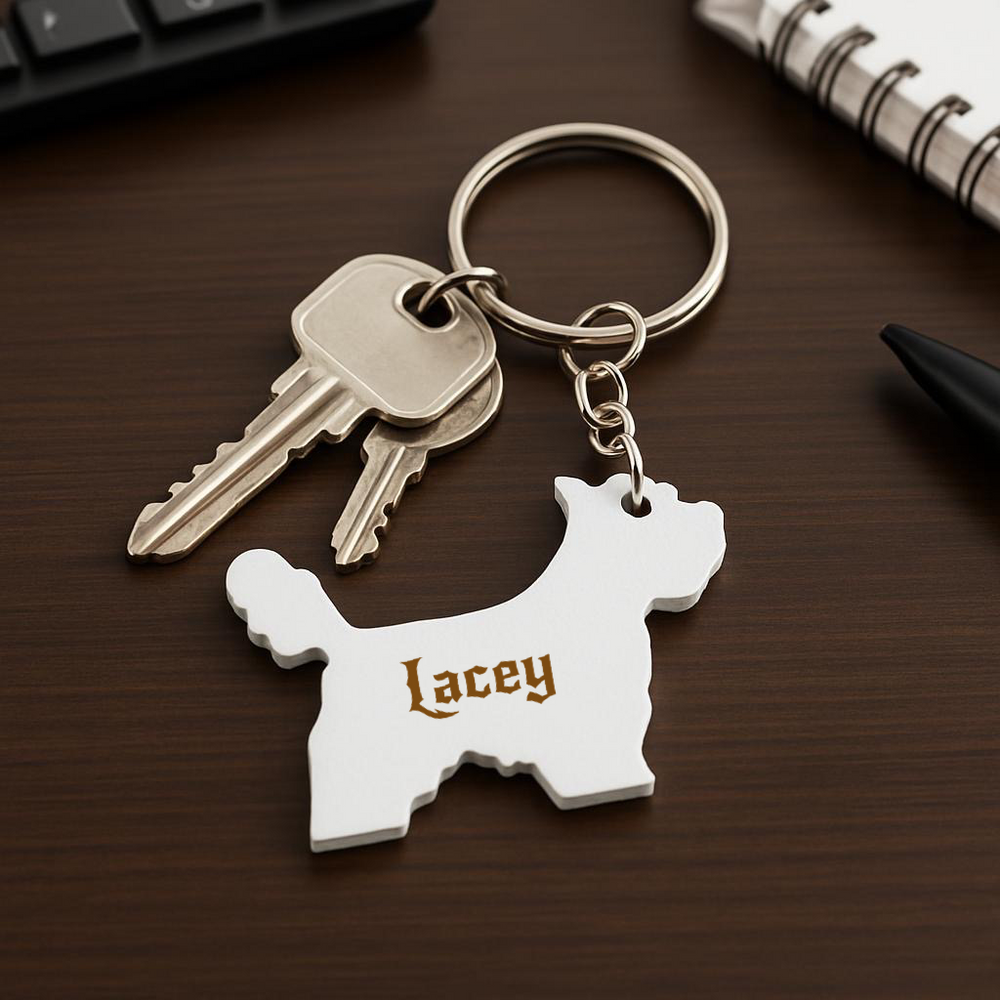 West Highland Terrier Keyring Stl File.