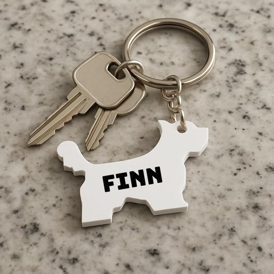 West Highland Terrier Keyring Stl File.