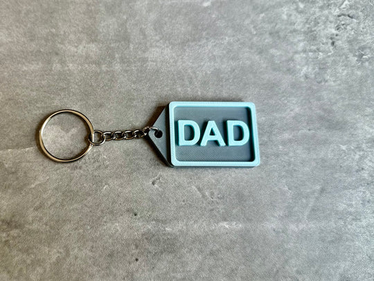 Personalised Family keyring (3D Printed) Dad