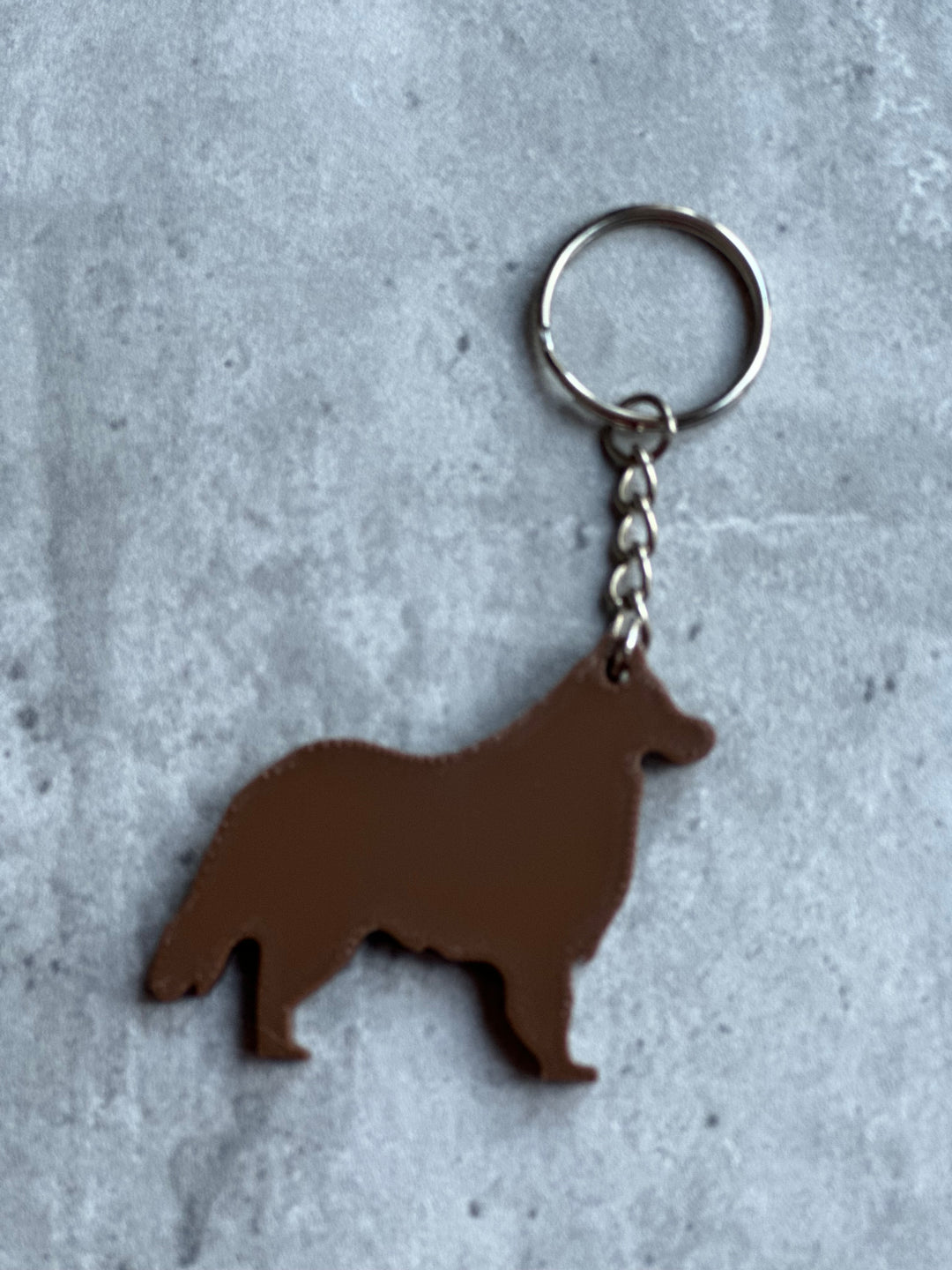 Rough Collie Keyring Stl File | 3D Printed | Uniqur Personalised Gifts
