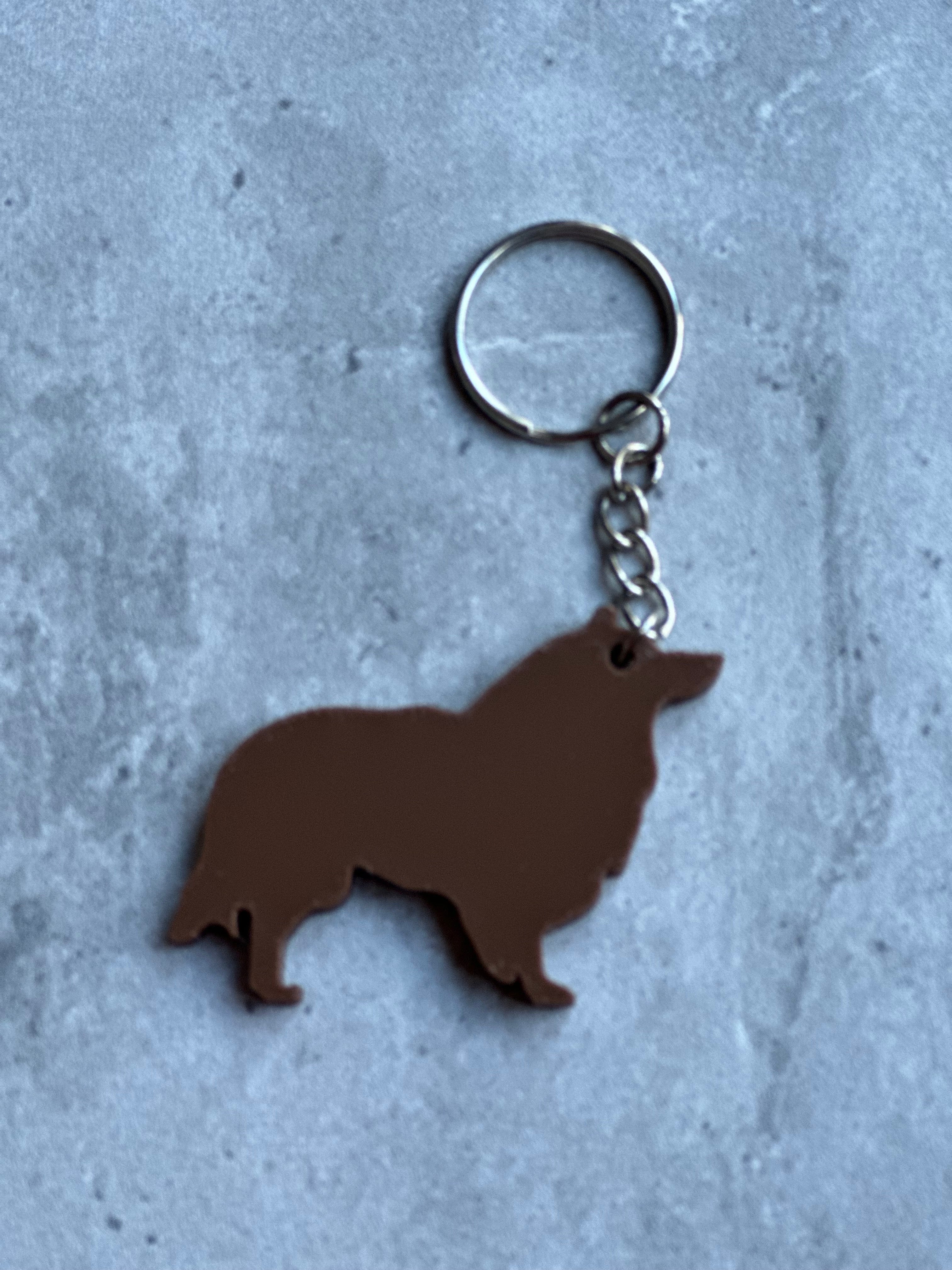 Sheltie Keyring Stl File | 3D rinted | Unique Personalised Gifts