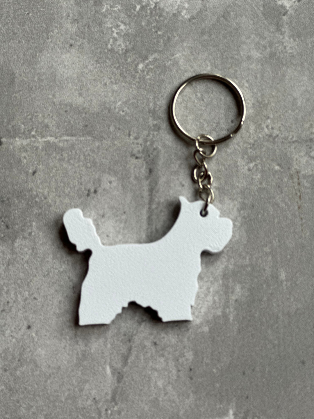 West Highland Terrier Keyring Stl File. | 3D Printed | Unique Personalised Gifts