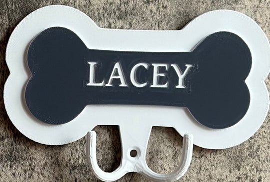 Personalised Dog Bone | Dog Lead Hook | 3D Printed | Unique Personalised Gifts