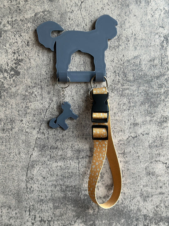 Personalised Shih Poo Dog Lead Hook | 3D Printed | Unique Personalised Gifts