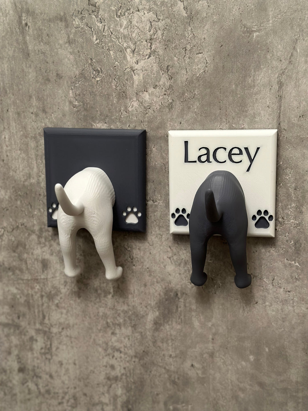 Personalised Dogs Bottom| Dog Lead Hook | 3D Printed | Unique Personalised Gifts