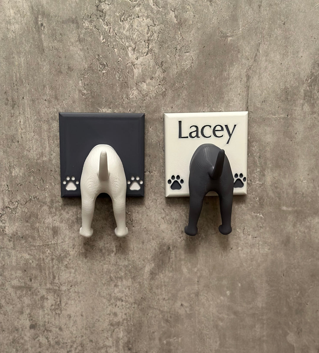Personalised Dogs Bottom| Dog Lead Hook | 3D Printed | Unique Personalised Gifts